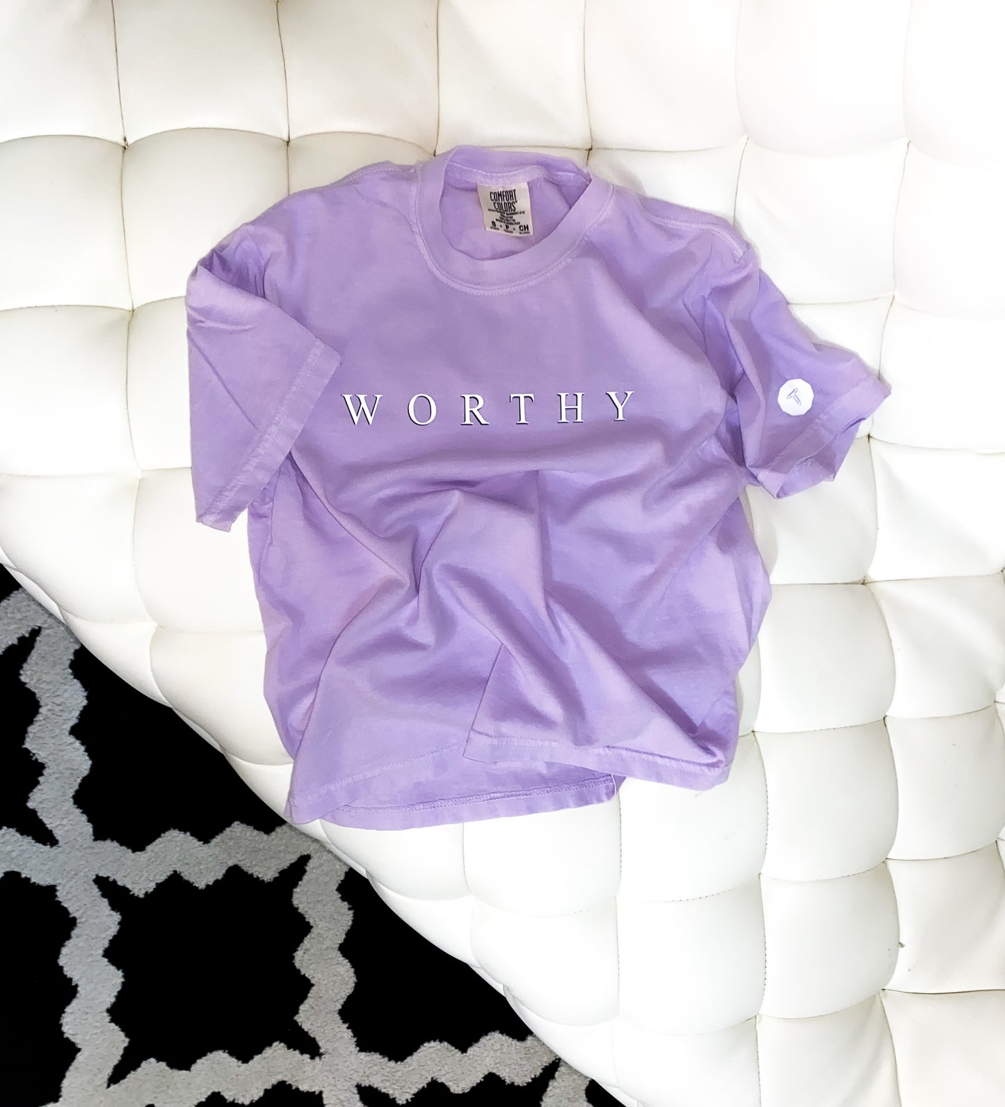 Women’s Purple WORTHY Crop Tee