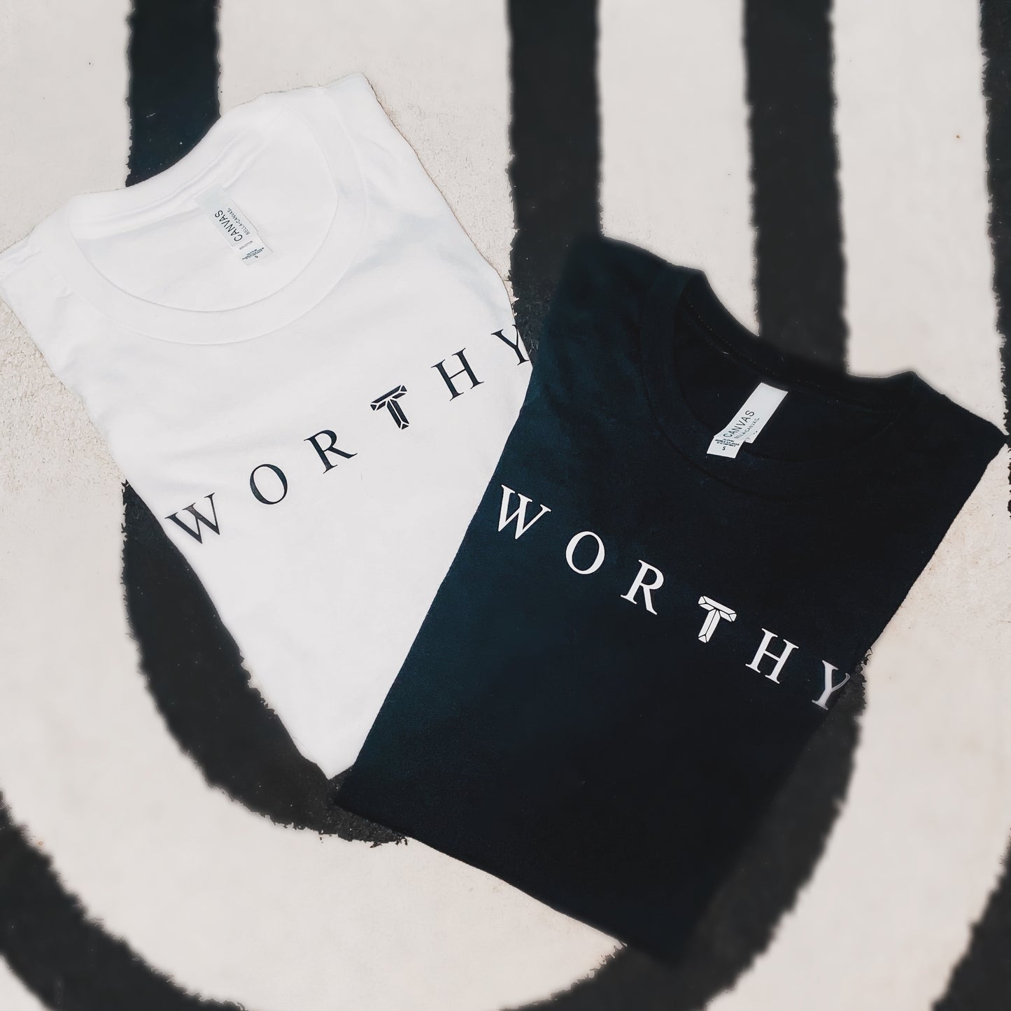 Unisex White WORTHY T-shirt