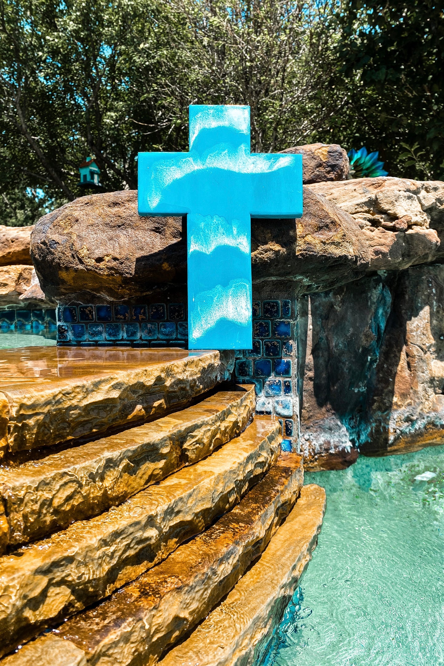 Blue Flood Cross