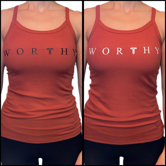 Women’s Orange WORTHY Tank