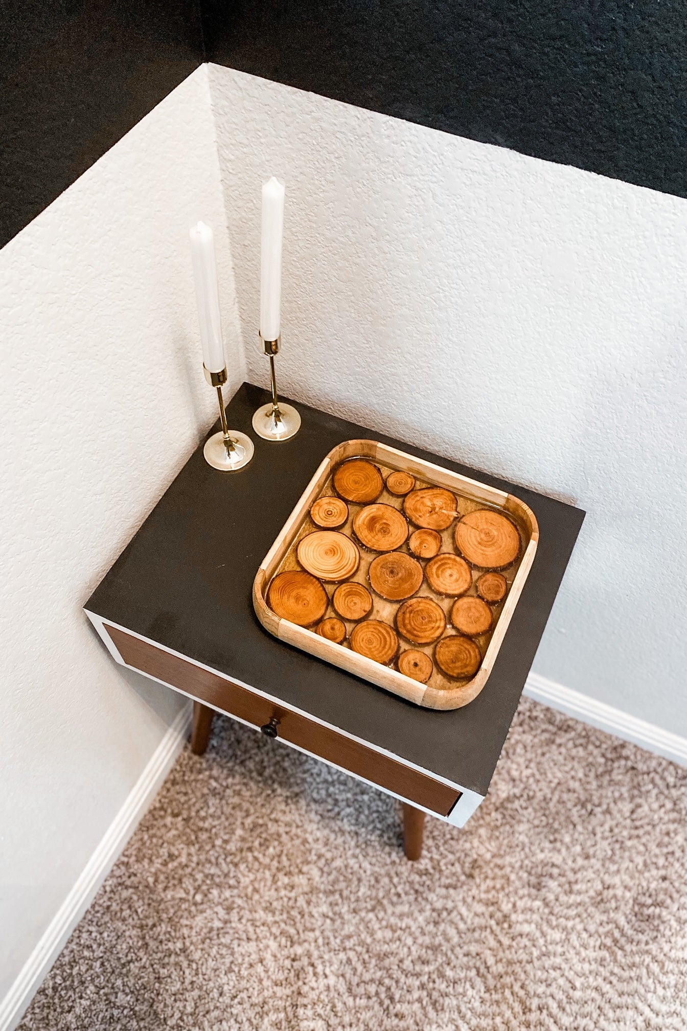 Small, Floating Stump, Accent Trays