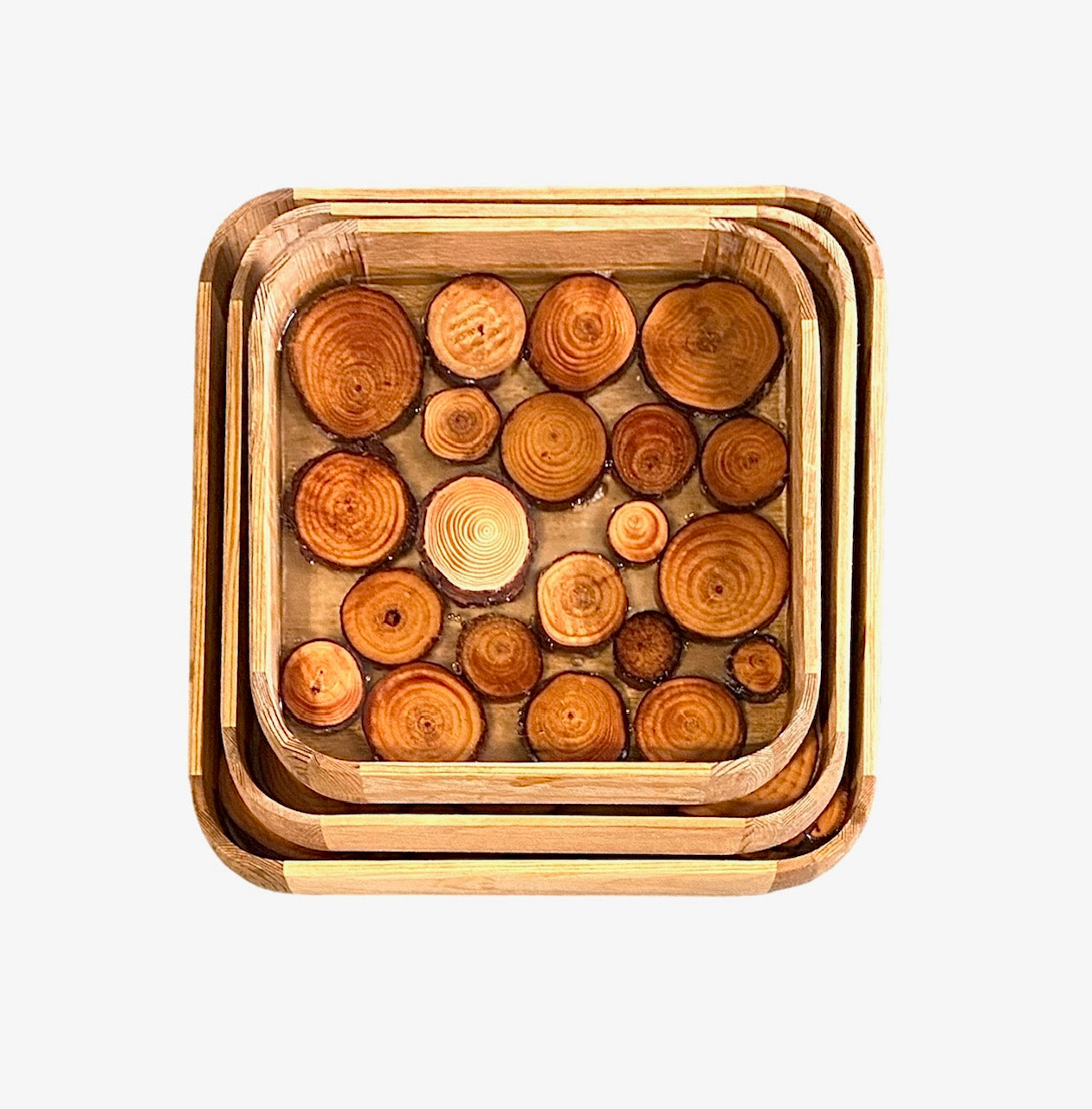 Small, Floating Stump, Accent Trays